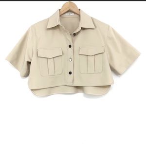 BABATON Torino Button Up Cropped Shirt